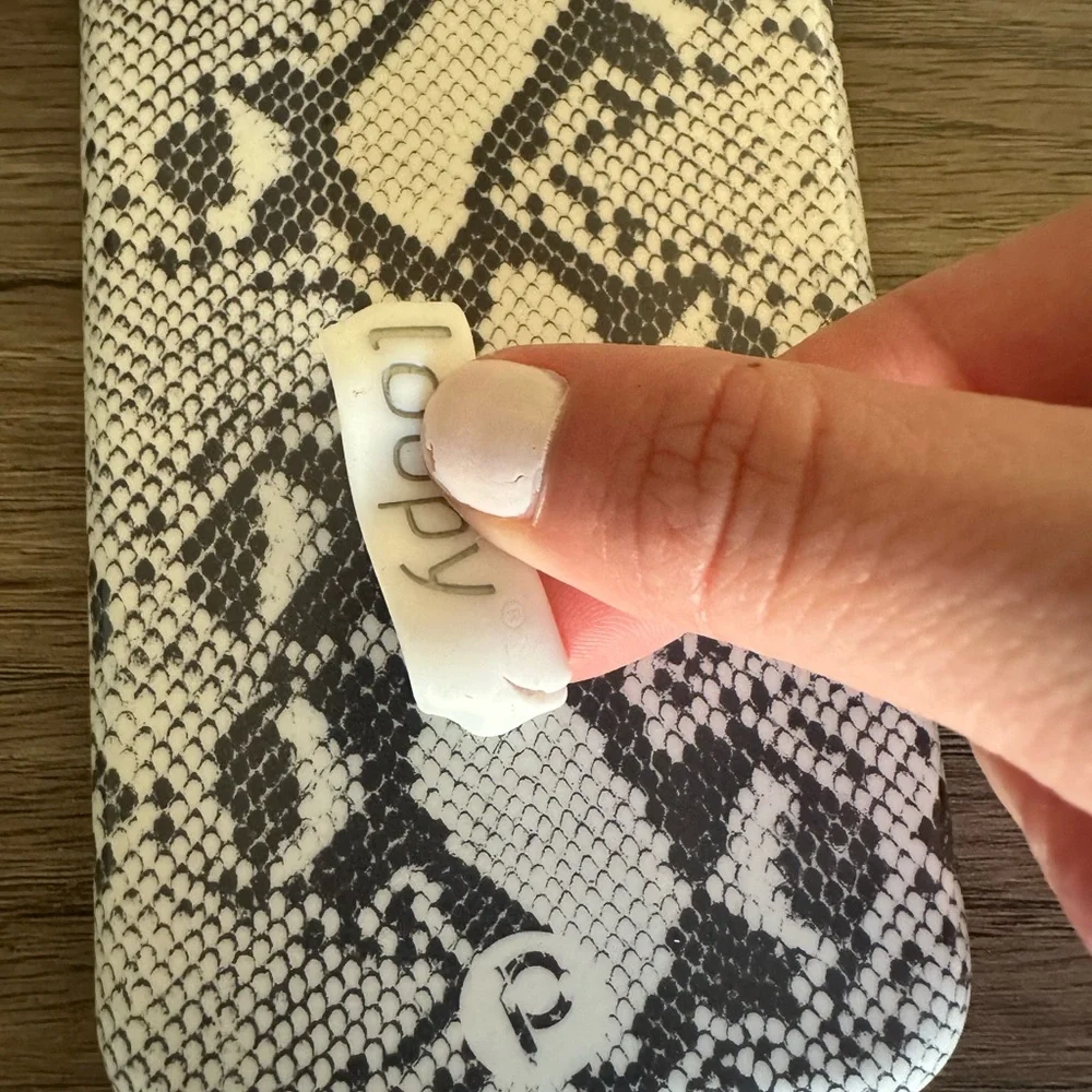 Loopy Case Grey & White Snakeskin IPhone X Case